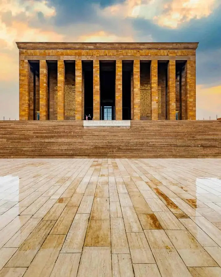 The Ceremonial Plaza and Hall of Honour at Anıtkabir in Ankara