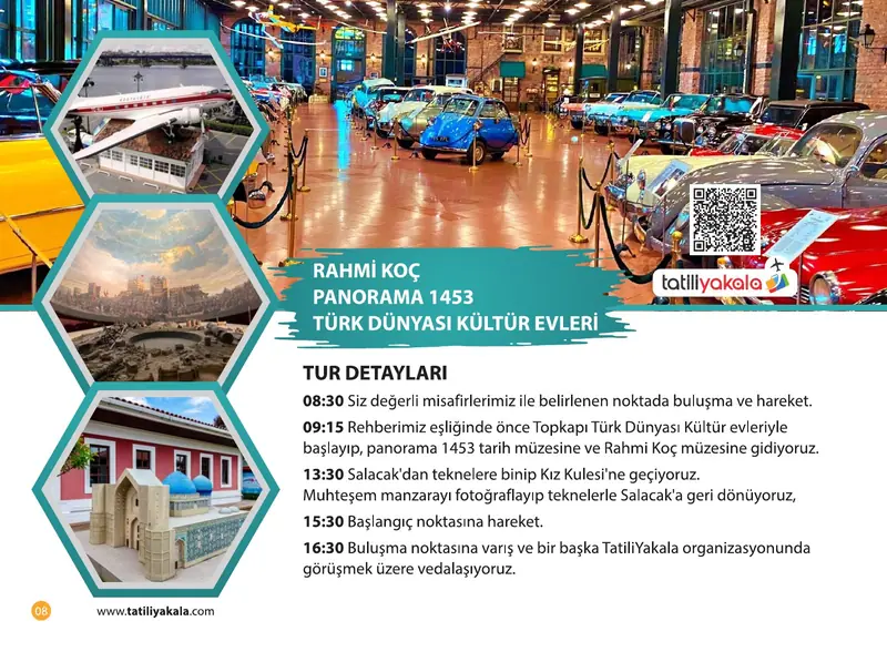 Katalog sayfa 8: Rahmi Koç Müzesi, Panorama 1453 ve Türk Dünyası Kültür Evleri Turu