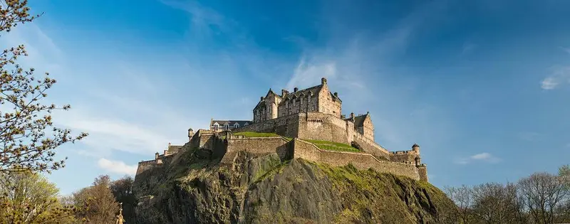Edinburgh Castle on its rocky hill