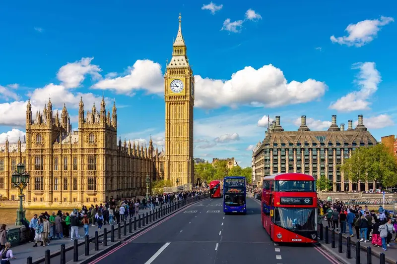 Londra'da Big Ben ve Westminster Sarayı