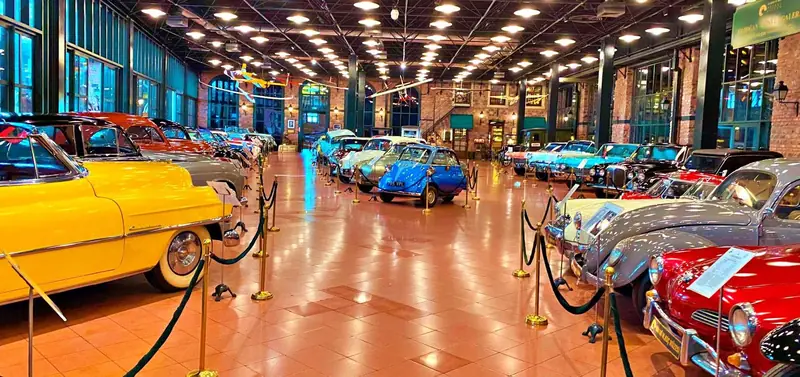 Classic cars on display at the Rahmi Koç Museum